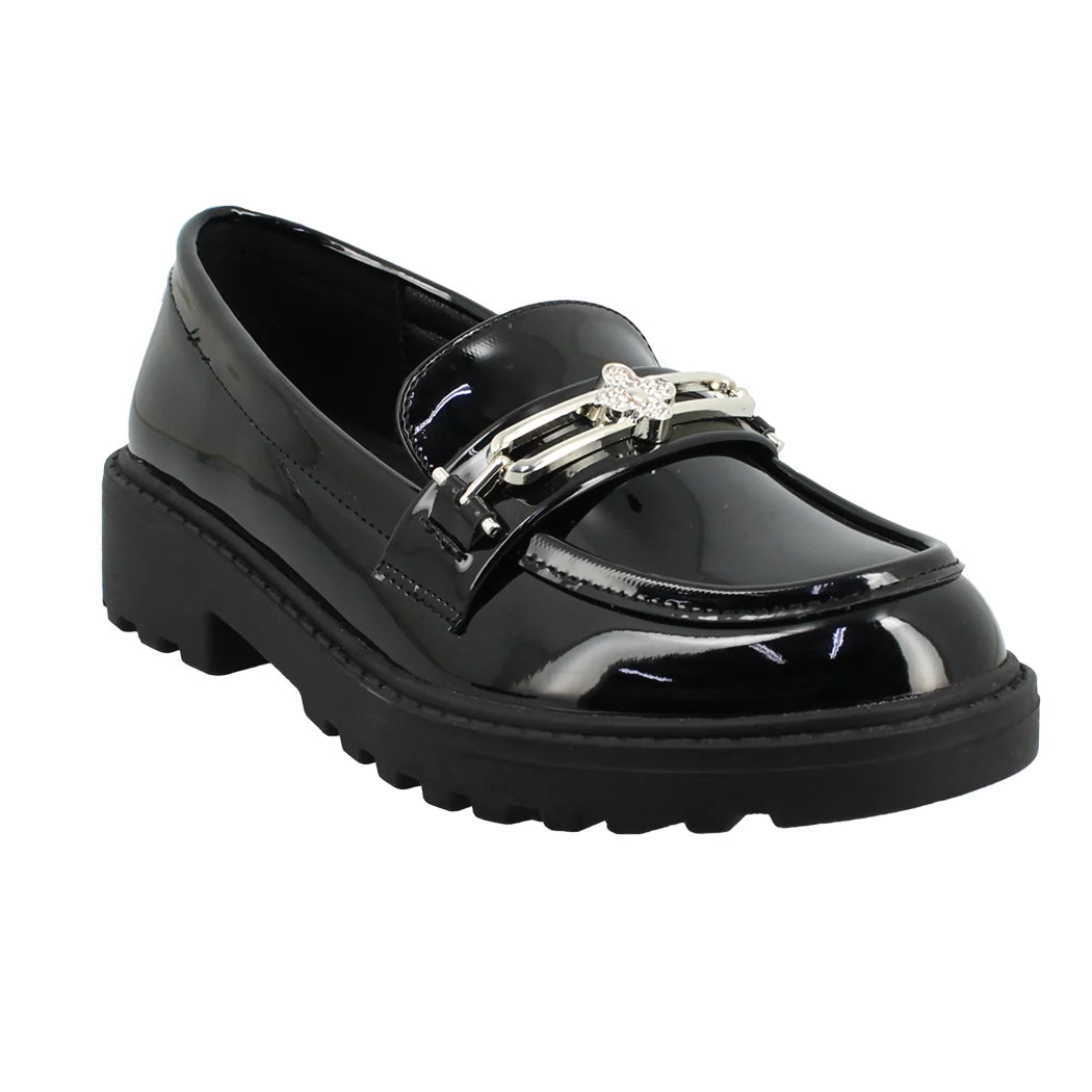 IQ KIDS 18.ELIANA-205 Μαύρο Loafer