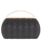 ΤΣΑΝΤΑΚΙ CLUTCH ΜΕ ΚΡΥΣΤΑΛΛΑ ΚΑΙ ΣΤΡΑΣ ΜΕ ΜΕΤΑΛΛΙΚΟ ΧΕΡΟΥΛΙ