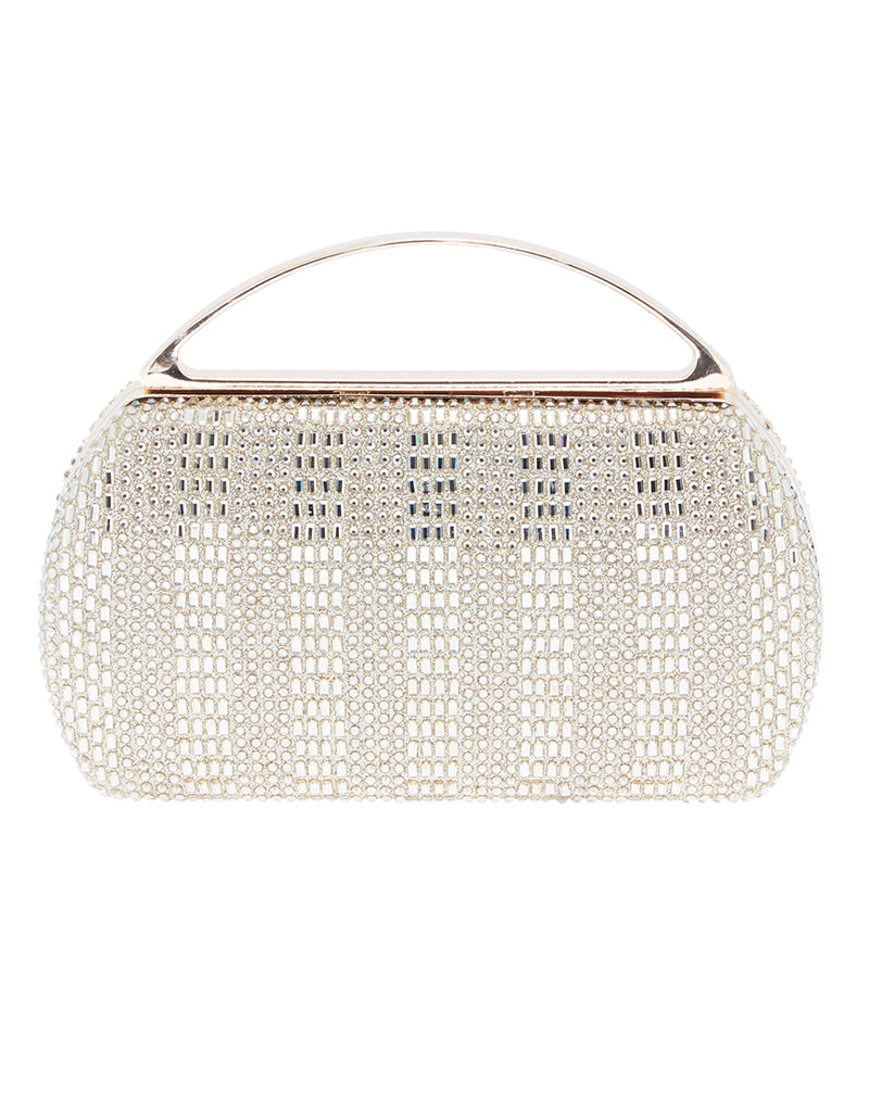 ΤΣΑΝΤΑΚΙ CLUTCH ΜΕ ΚΡΥΣΤΑΛΛΑ ΚΑΙ ΣΤΡΑΣ ΜΕ ΜΕΤΑΛΛΙΚΟ ΧΕΡΟΥΛΙ