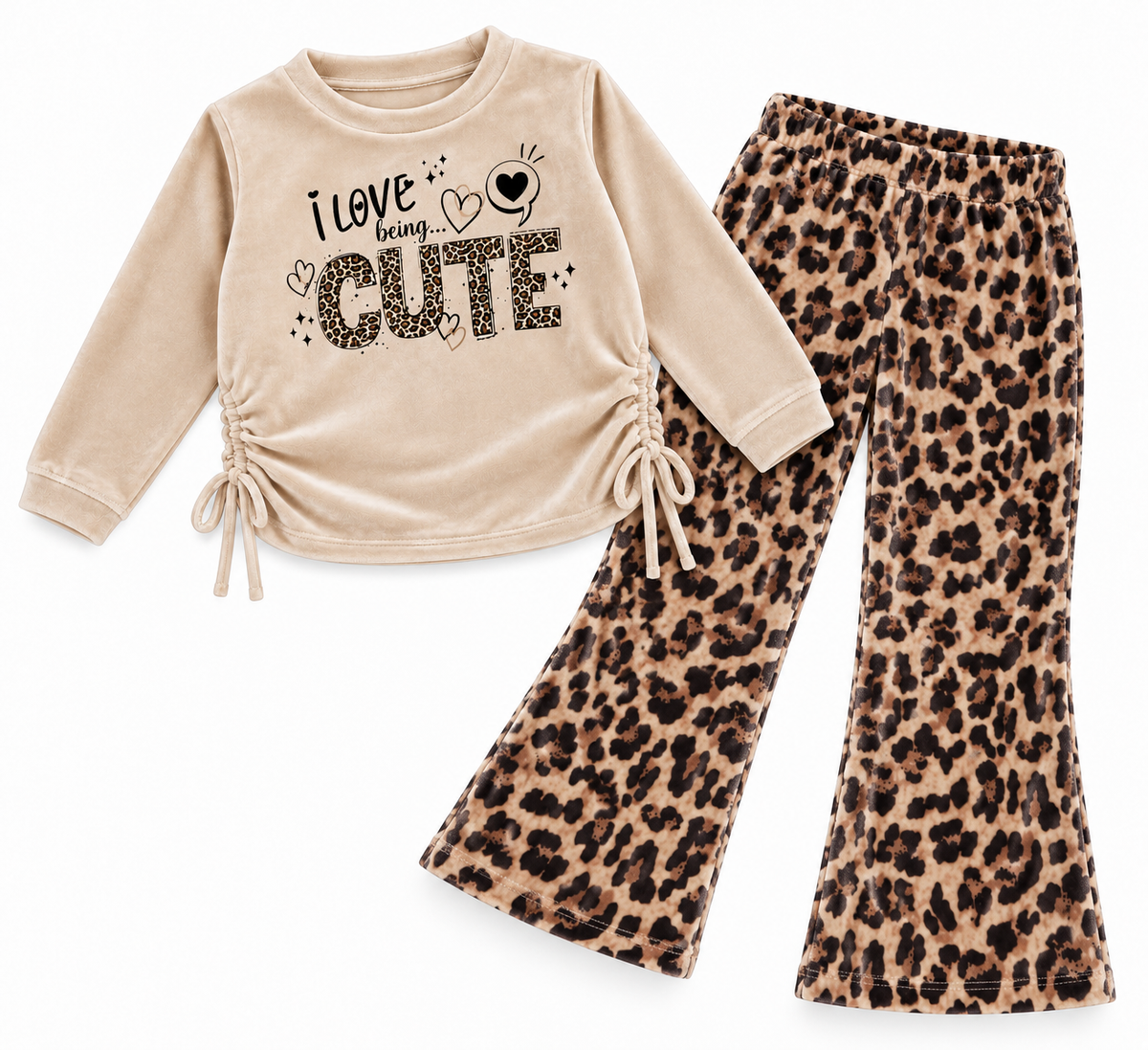Σετ Βελουτέ Κορίτσι I Love Being Cute Leopard