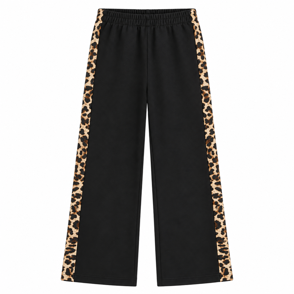 Σετ Φόρμες Κορίτσι Leopard Lines Μαύρες