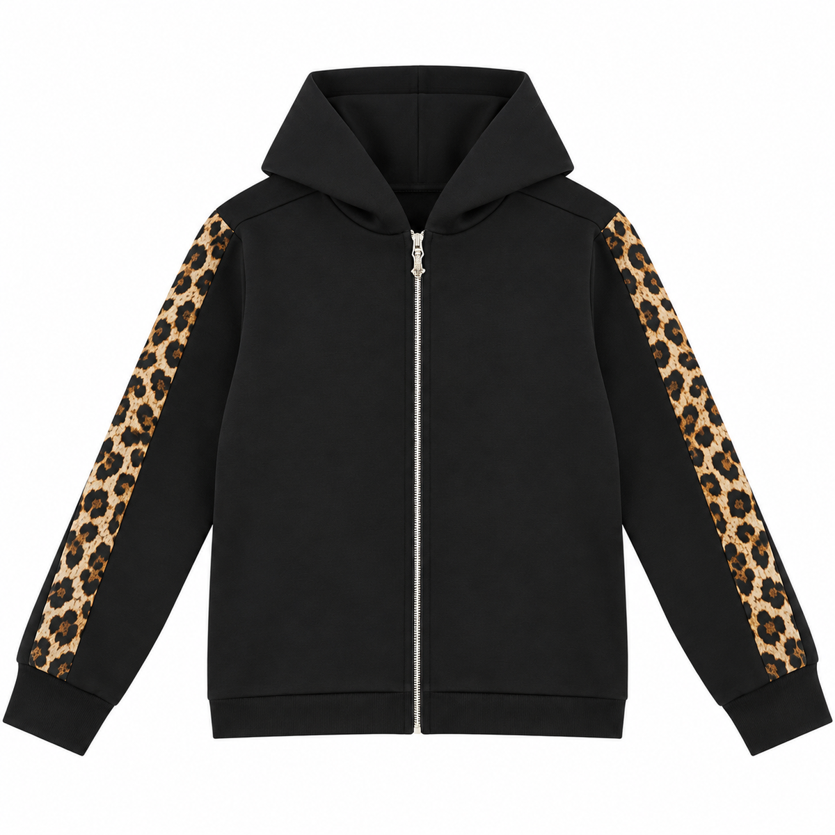 Σετ Φόρμες Κορίτσι Leopard Lines Μαύρες