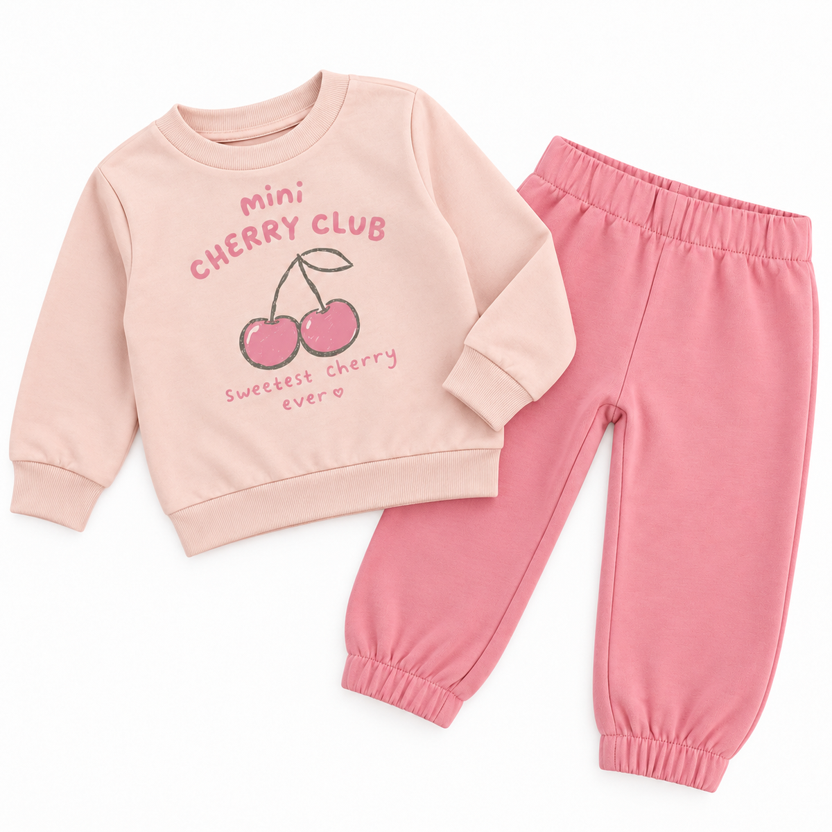 Βρεφικό Σετ Mini Cherry Club Ροζ LOSAN