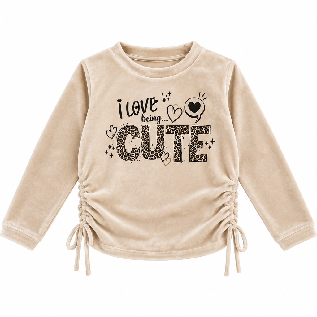 Σετ Βελουτέ Κορίτσι I Love Being Cute Leopard