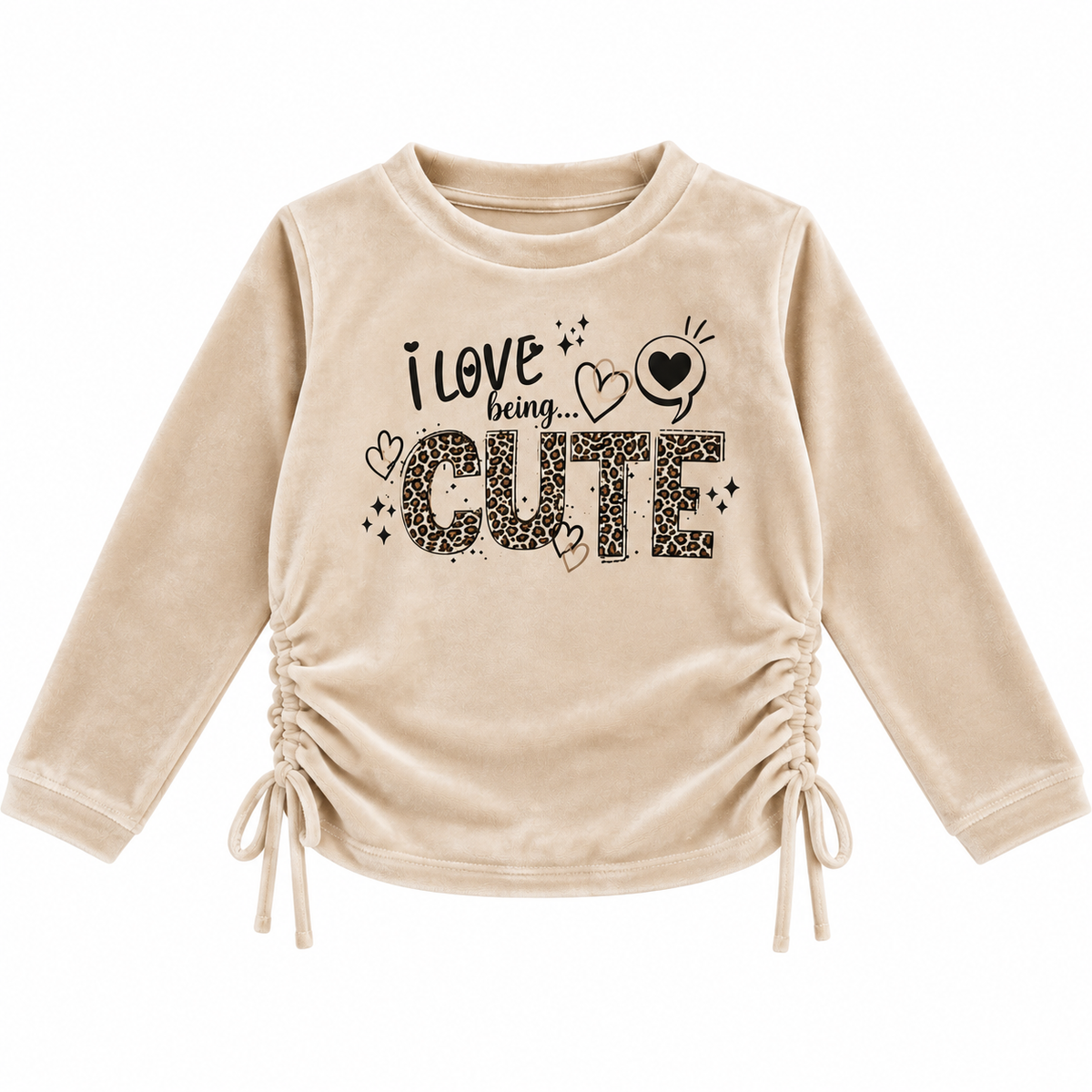 Σετ Βελουτέ Κορίτσι I Love Being Cute Leopard