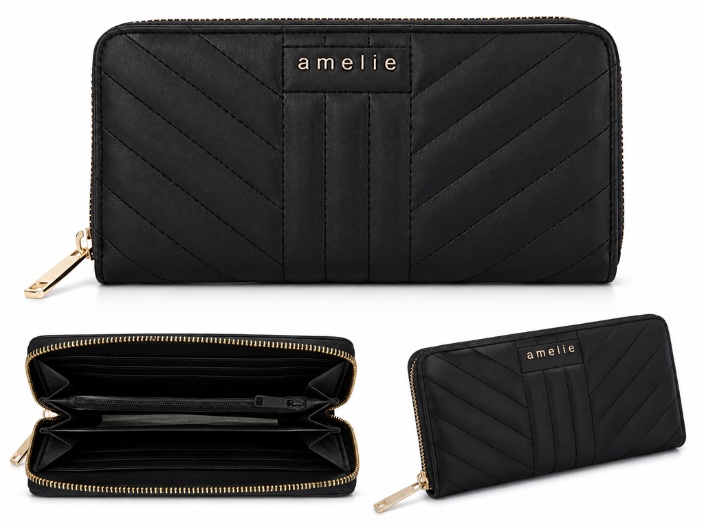 Quilted Zip Around Πορτοφόλι Amelie