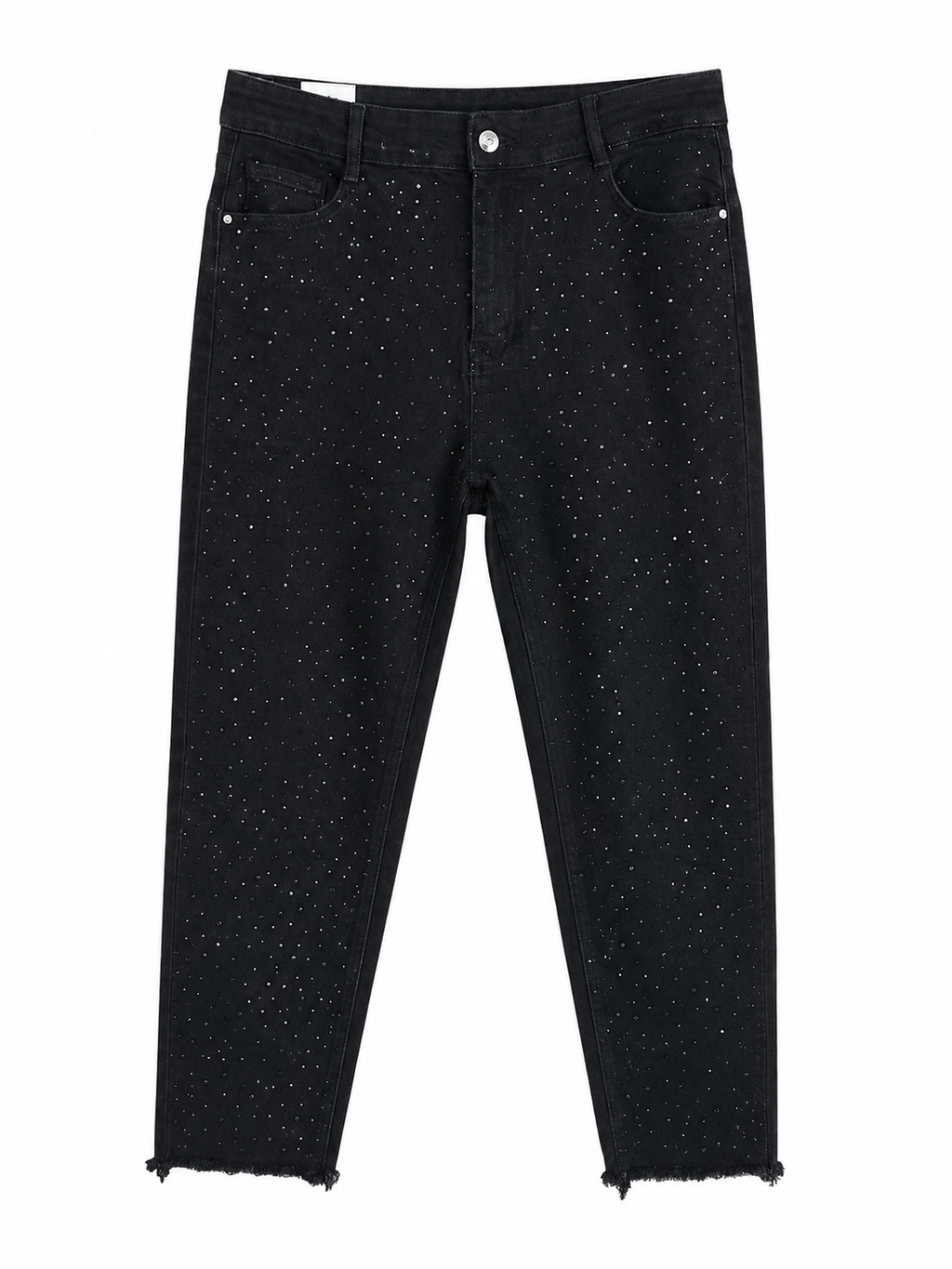 Τζιν Παντελόνι Slim Fit με Strass