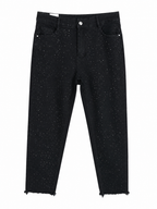 Τζιν Παντελόνι Slim Fit με Strass