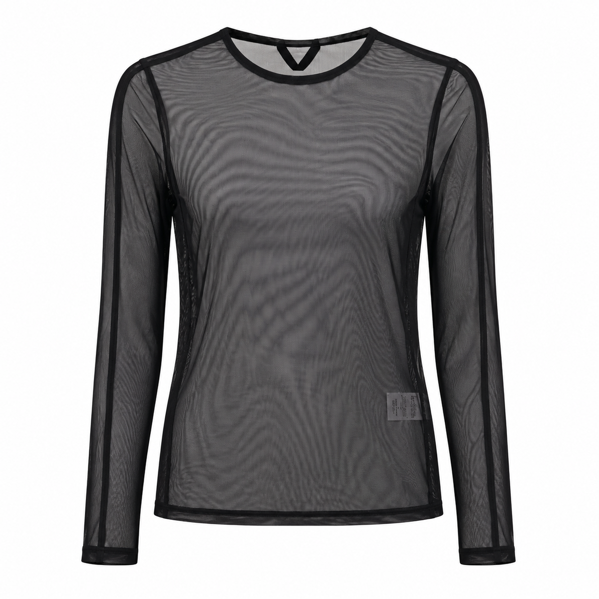Διάφανο Mesh Top Μαύρο