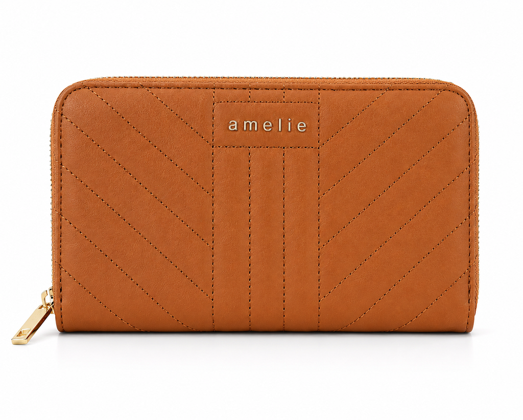 Quilted Zip Around Πορτοφόλι Amelie