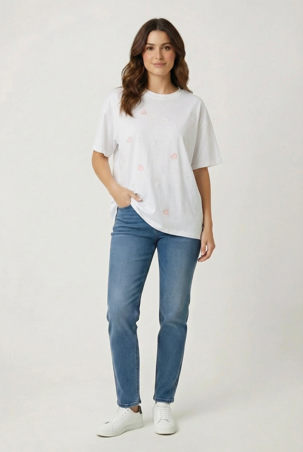 T-Shirt με καρδούλες