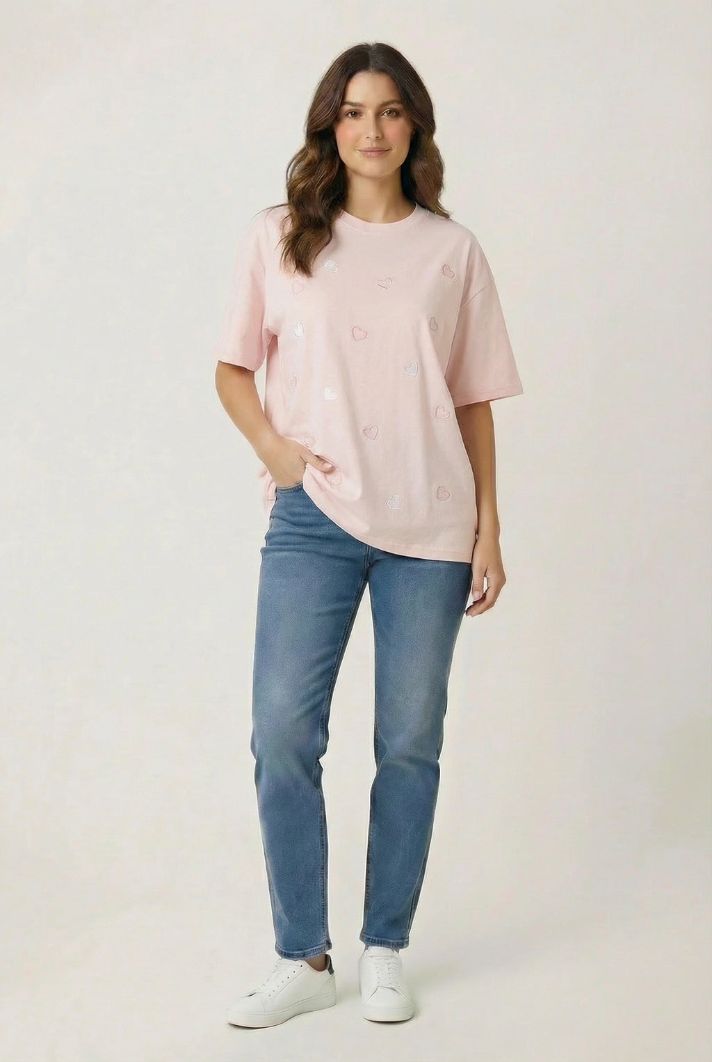 T-Shirt με καρδούλες