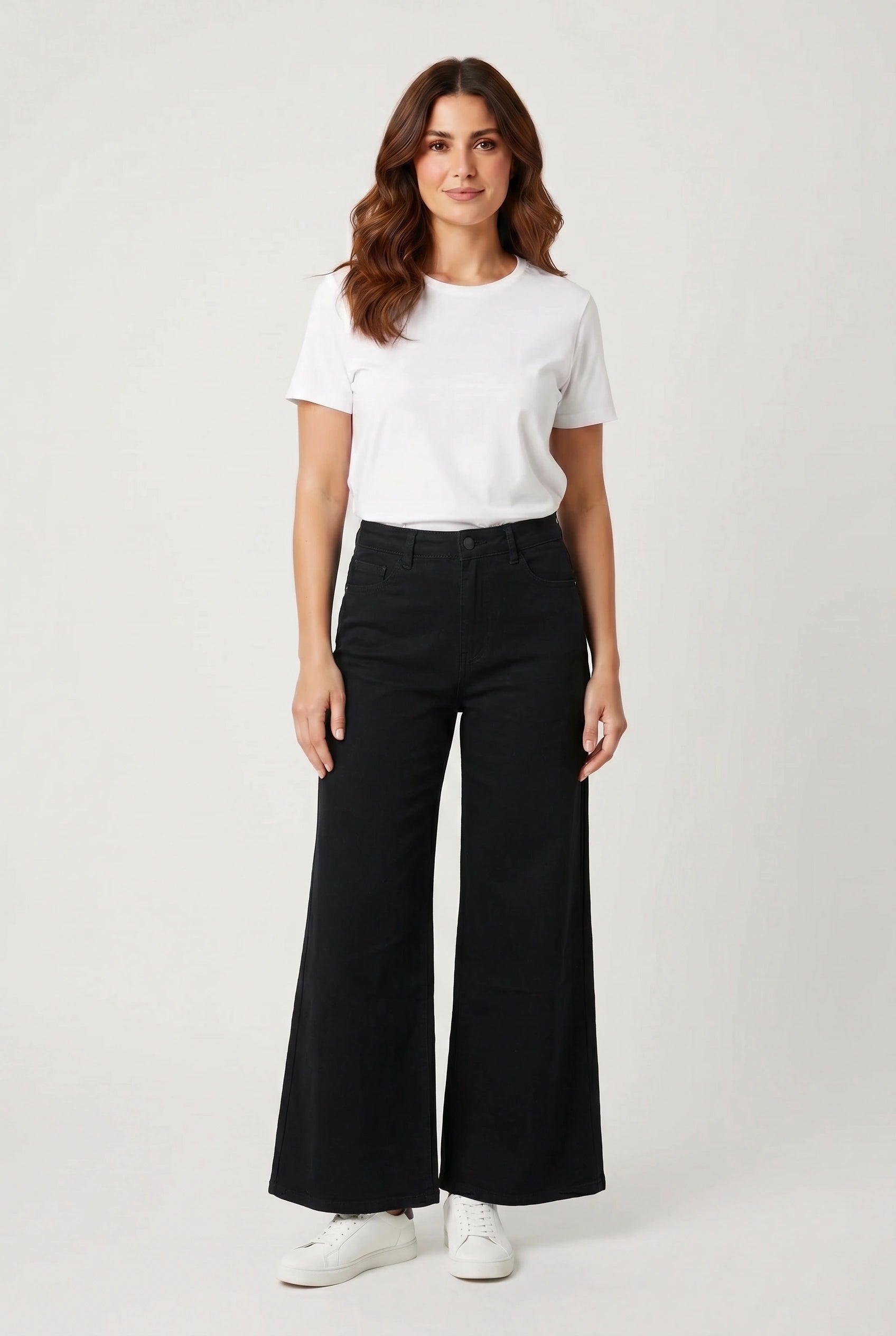 Jeans μαύρο wide leg