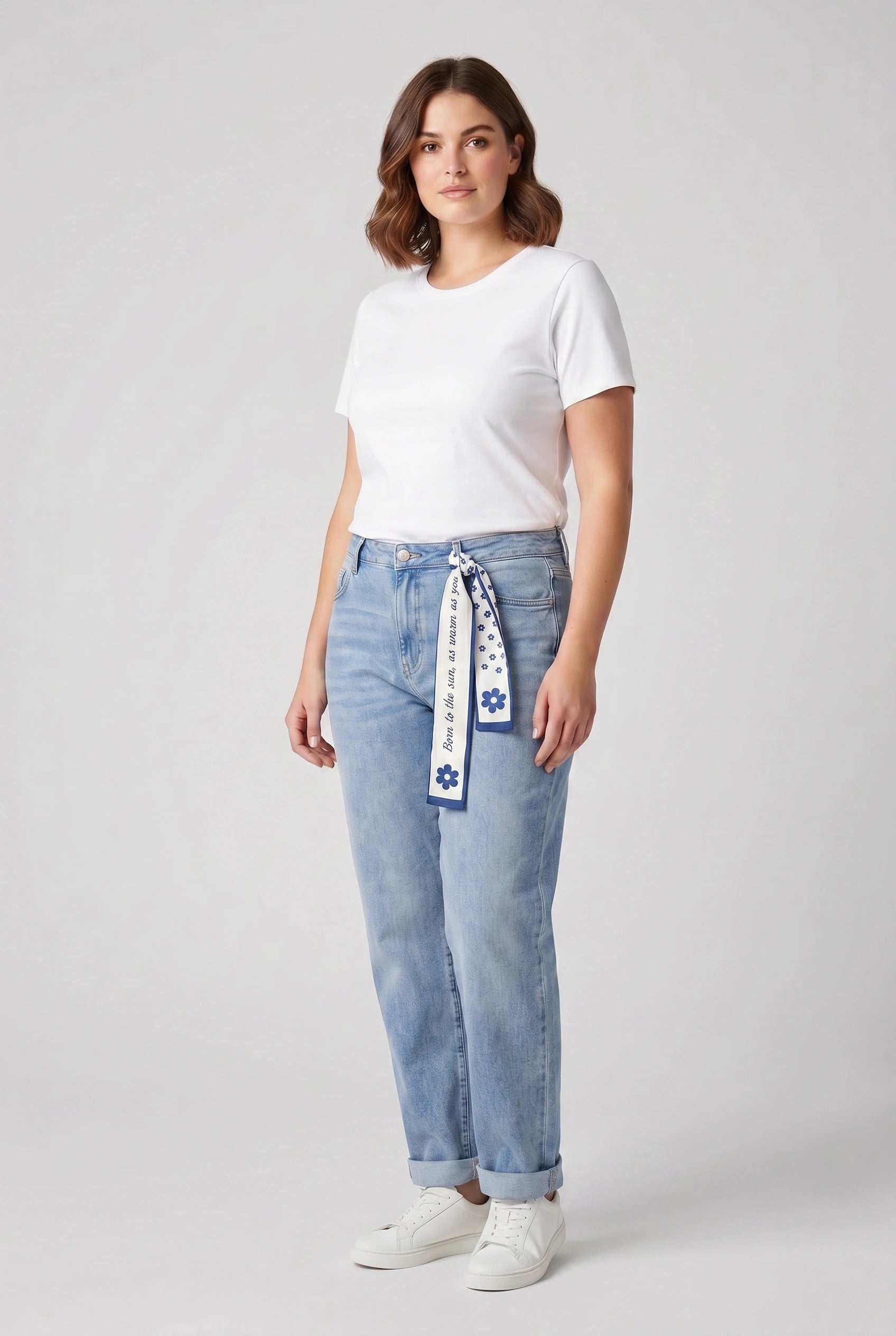 Jeans plus size mom fit