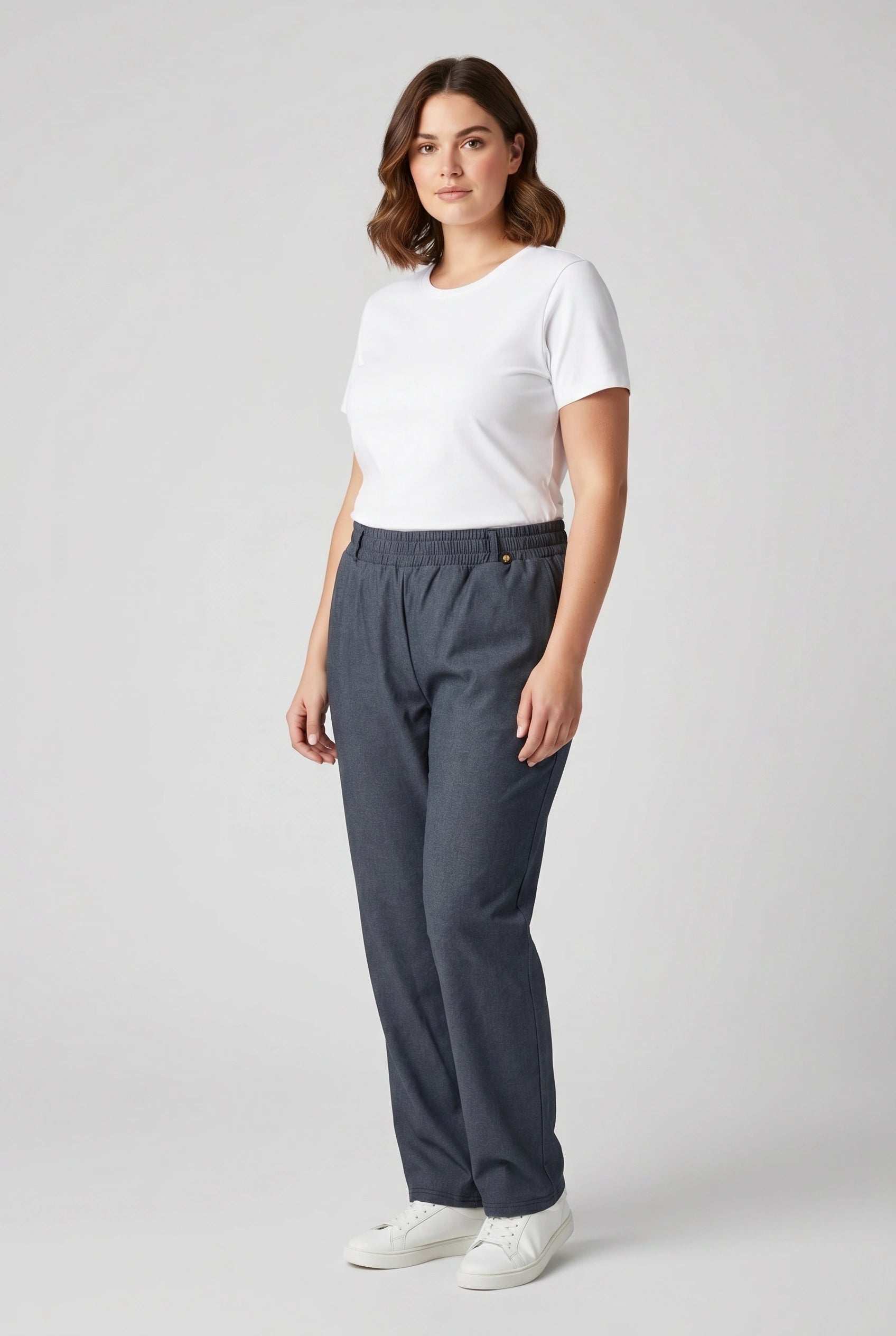 Παντελόνι καπαρντίνα plus size