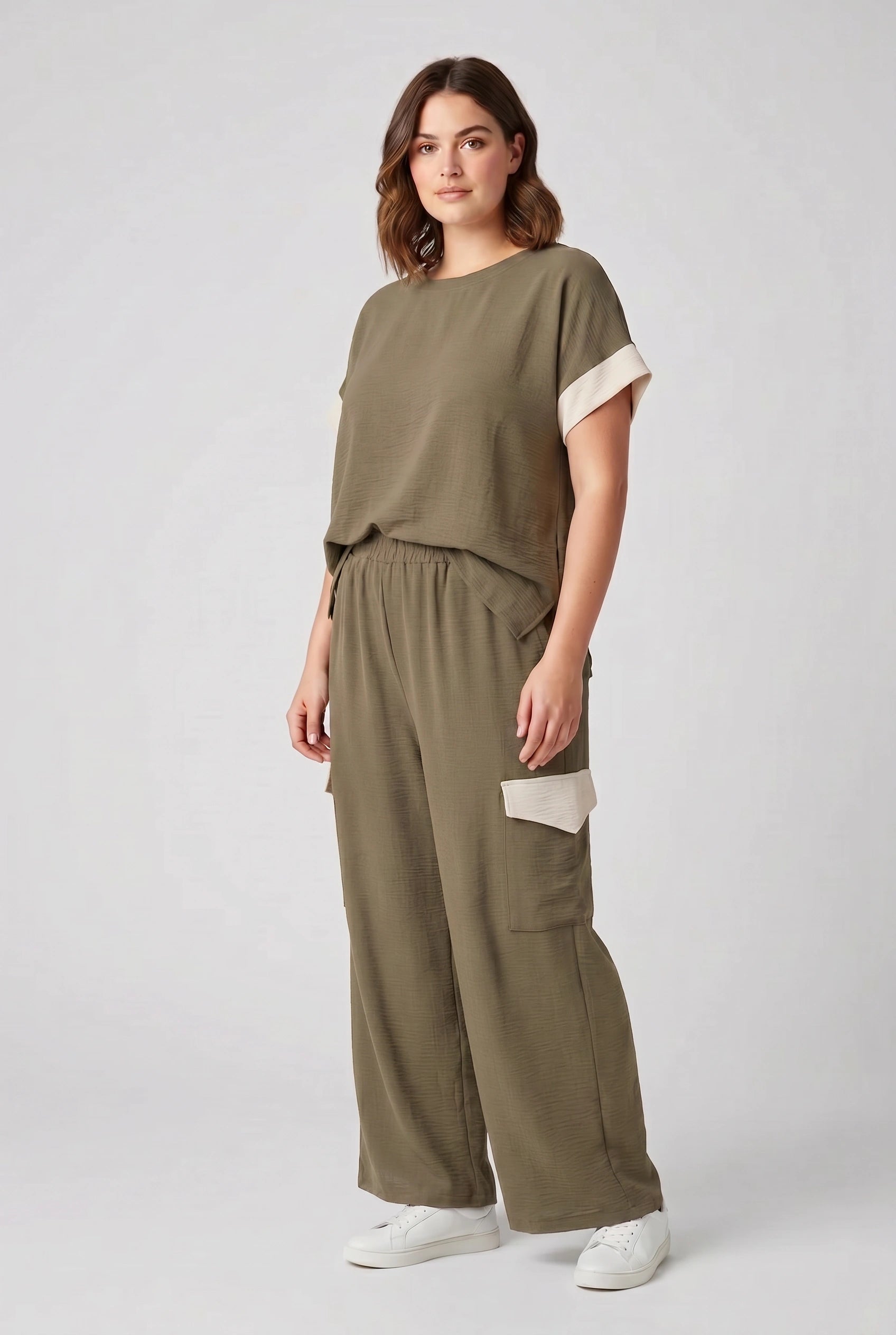 Σετ με παντελόνα plus size