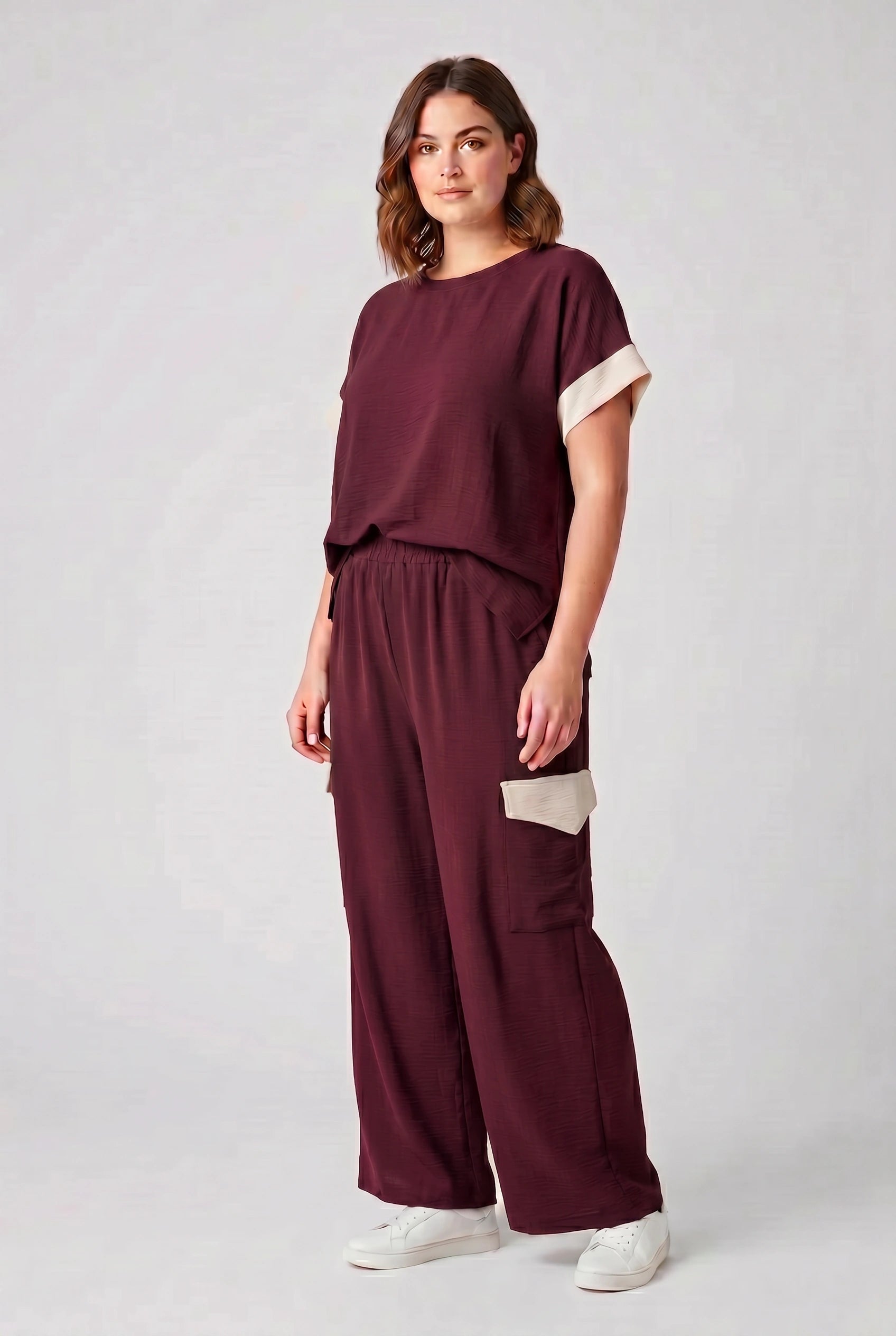 Σετ με παντελόνα plus size