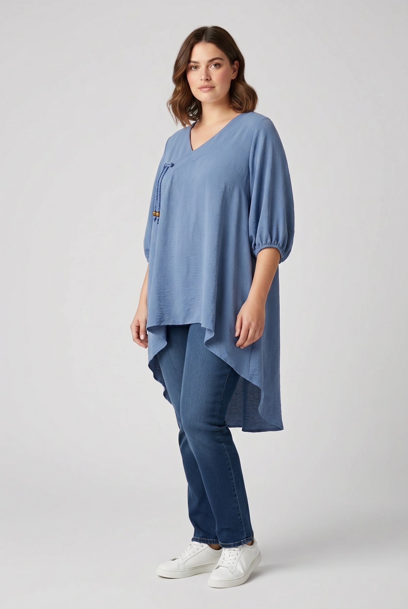 Ασύμμετρη Plus size τουνίκ