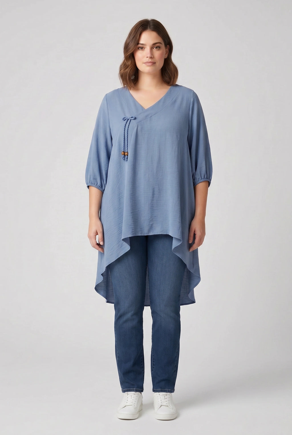 Ασύμμετρη Plus size τουνίκ