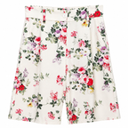 Floral Σετ Crop Top και Βερμούδα