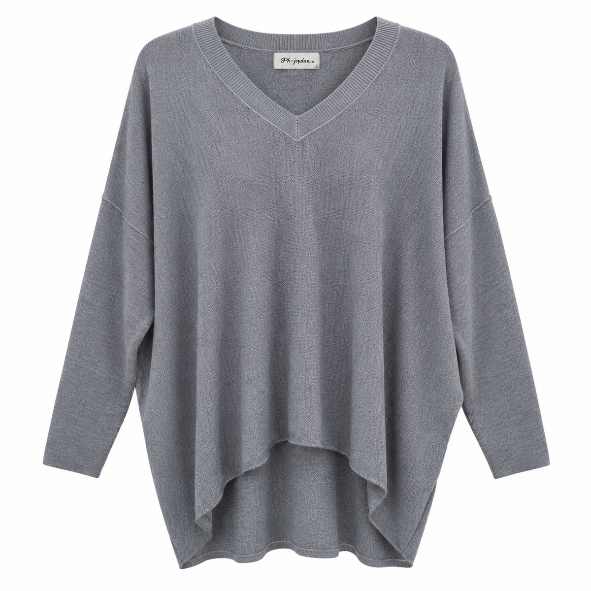 Γυναικεία Πλεκτή Oversized Μπλούζα Lurex με V