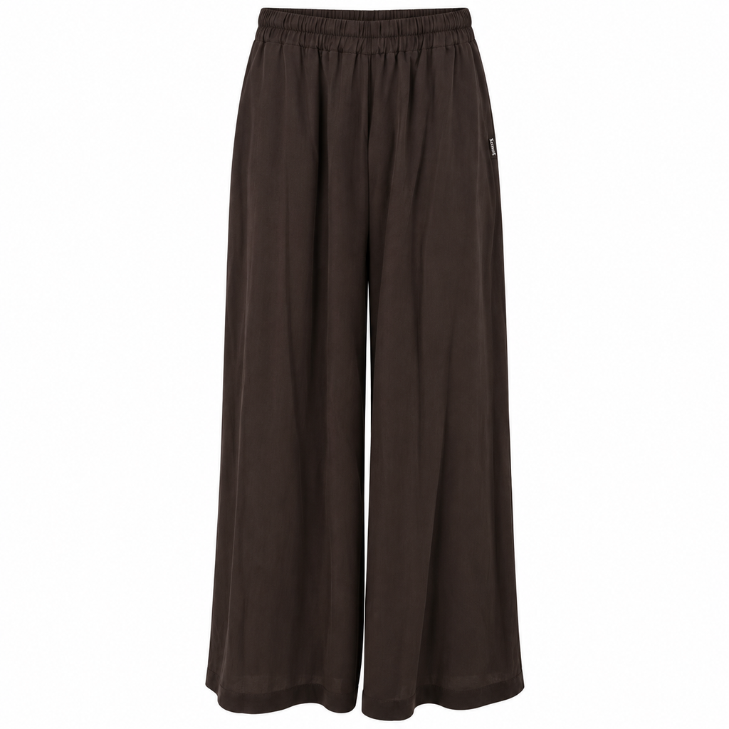 Γυναικείο Σετ Μπλούζα με V και Wide Leg Παντελόνα