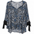 Γυναικεία Τουνίκ Paisley Μπλε Plus Size