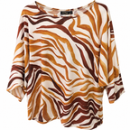 Γυναικεία Oversized Μπλούζα Just Top με Print