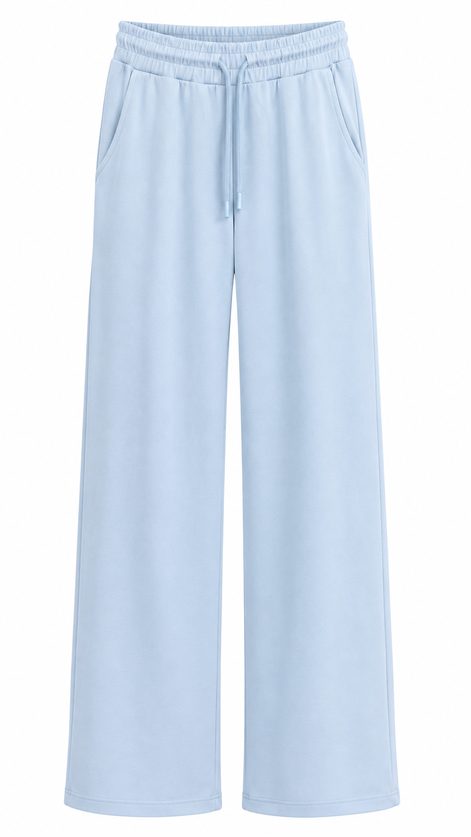 Σετ Basic T-Shirt και Wide Leg Παντελόνα