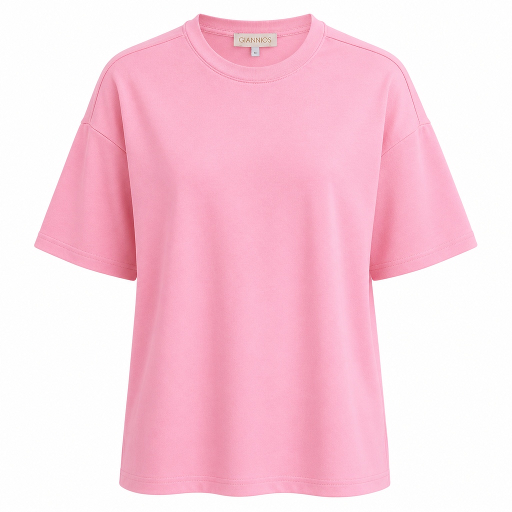 Σετ Basic T-Shirt και Wide Leg Παντελόνα