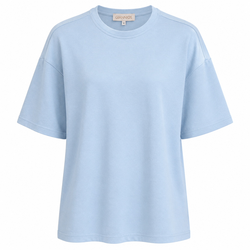 Σετ Basic T-Shirt και Wide Leg Παντελόνα