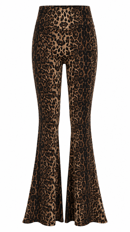 Animal Print Παντελόνι Καμπάνα