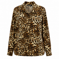 Animal Print Πουκάμισο Καφέ