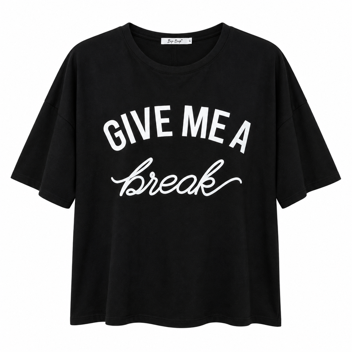 Γυναικείο Μαύρο T-Shirt Give Me A Break