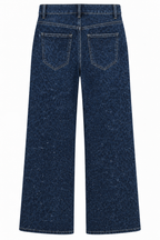 Γυναικείο Plus Size Wide Leg Τζιν Λεοπάρ με Στρας