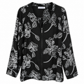 Γυναικείο Floral Τζάκετ με Φερμουάρ Plus Size