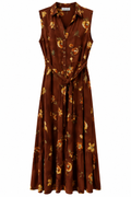 Maxi Σεμιζιέ Φόρεμα Floral Plus Size