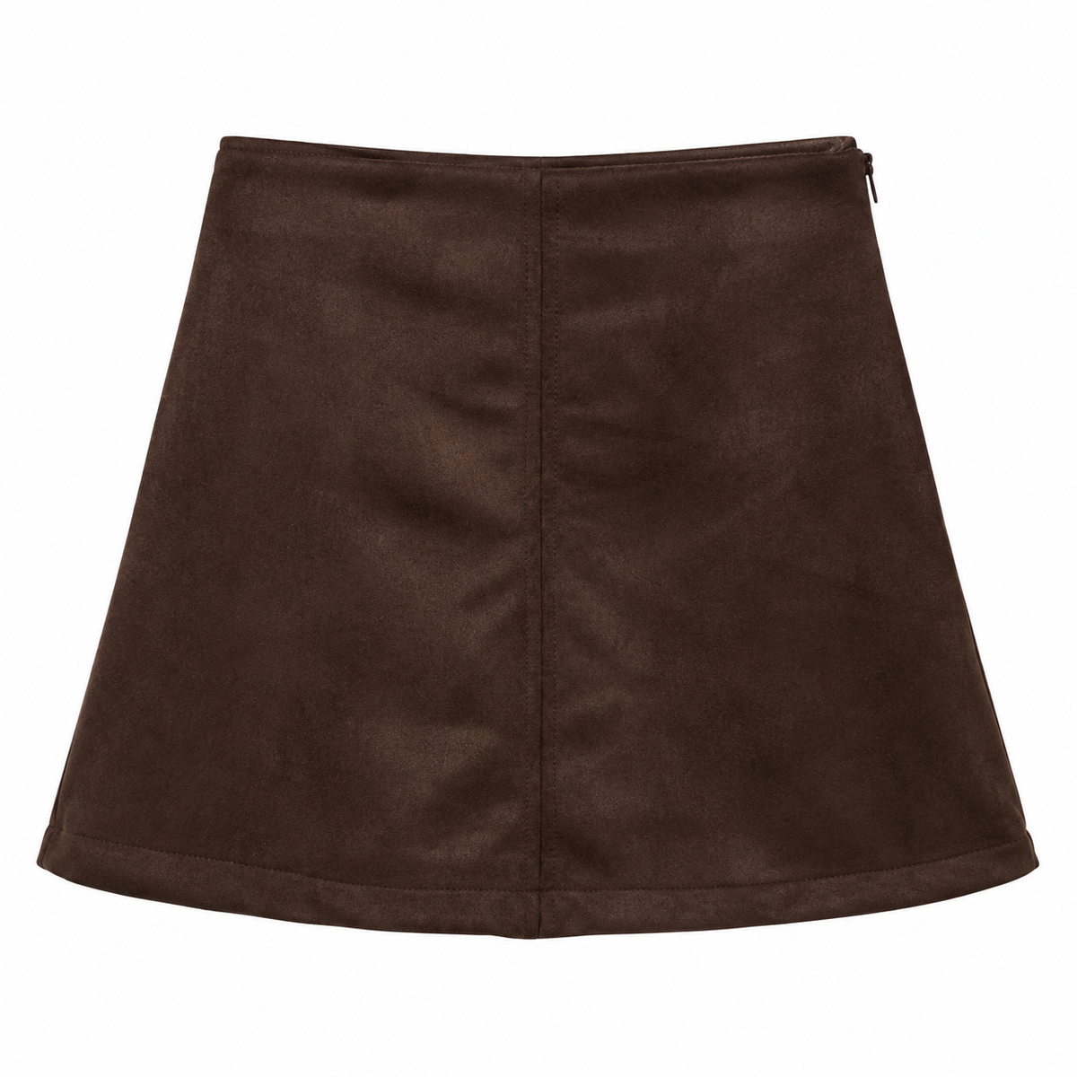 Γυναικεία Καφέ Mini Φούστα Suede Look