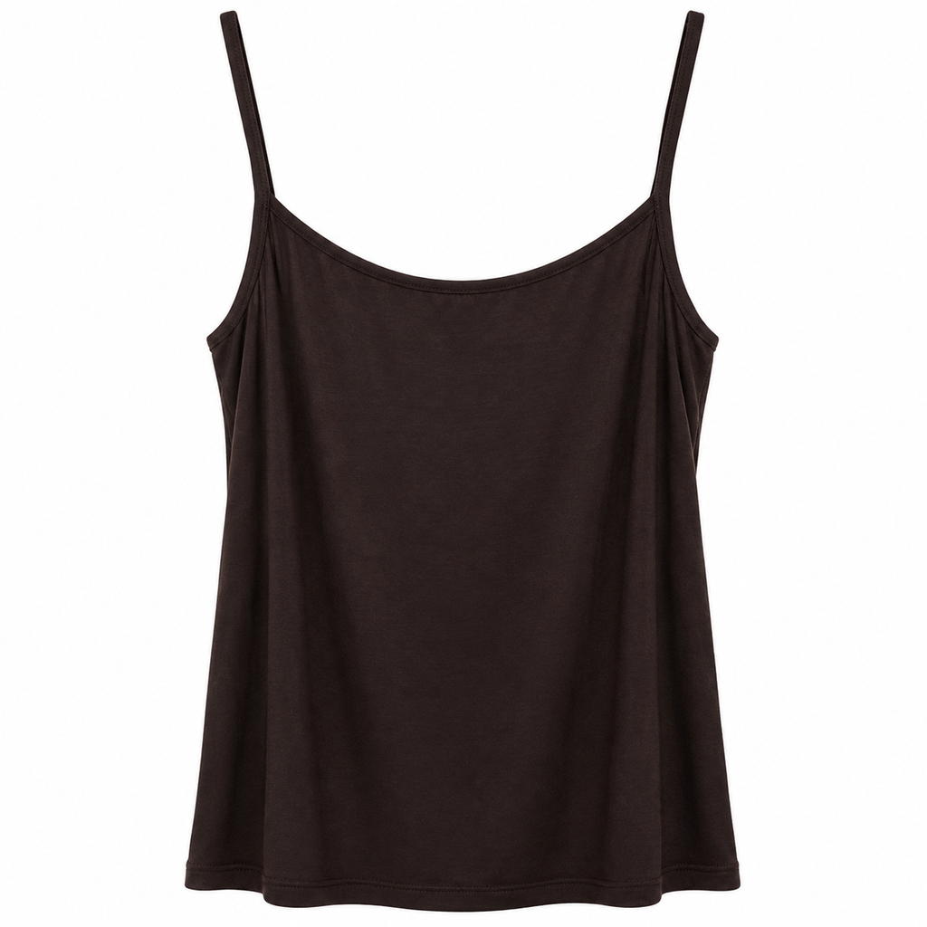 Basic Top με Λεπτές Τιράντες Plus Size