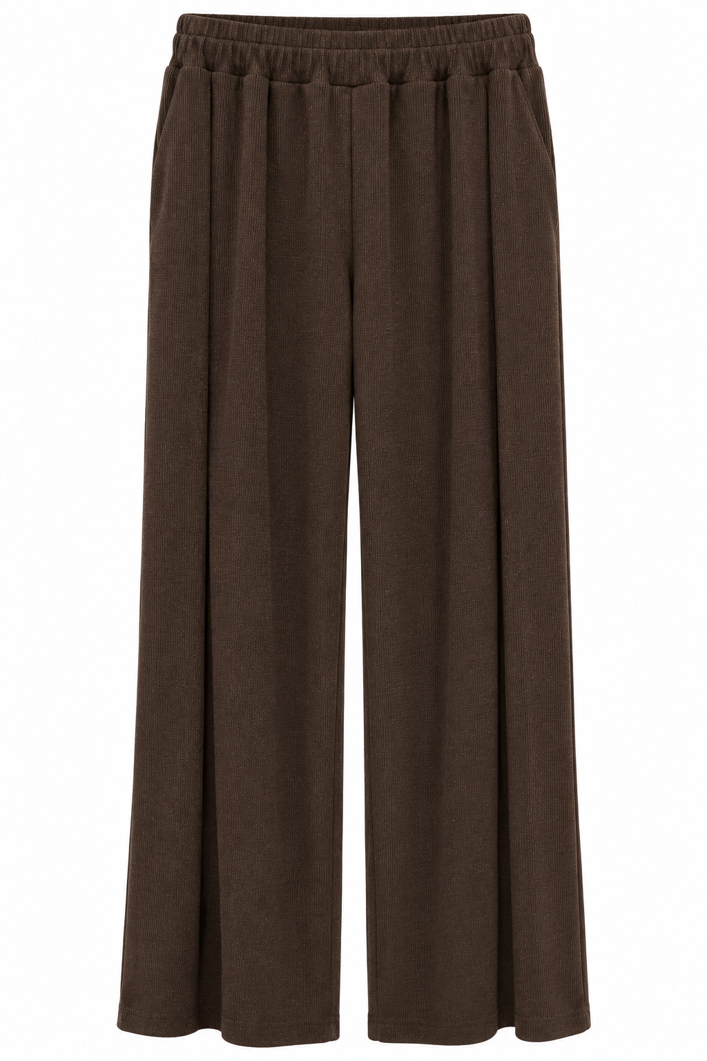 Γυναικεία Wide Leg Παντελόνα με Ελαστική Μέση