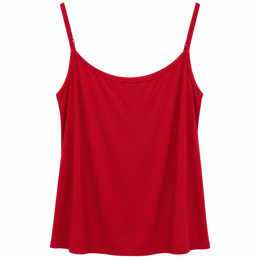 Basic Top με Λεπτές Τιράντες Plus Size