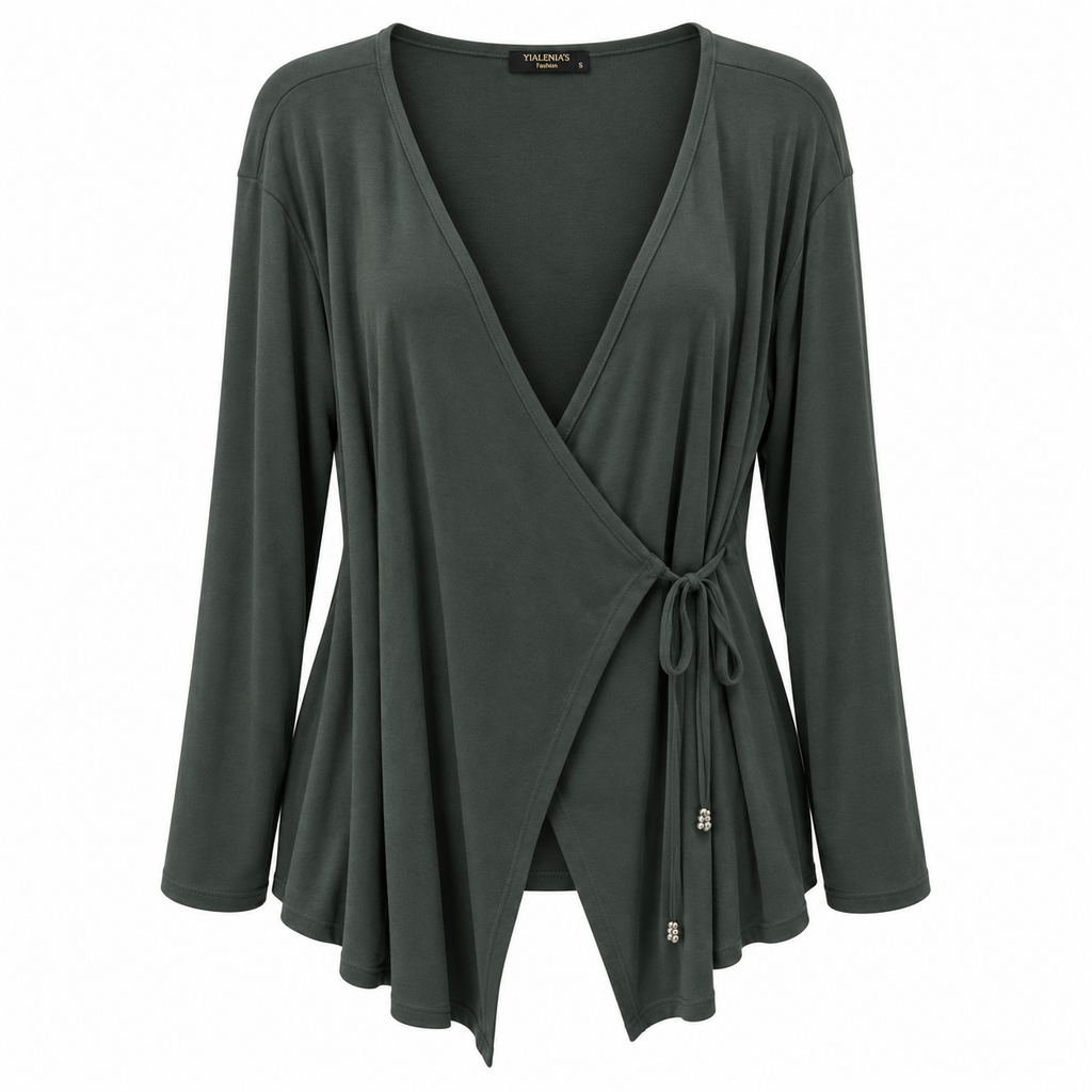 Σετ Κρουαζέ Μπλούζα και Wide Leg Παντελόνι Plus Size