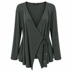 Σετ Κρουαζέ Μπλούζα και Wide Leg Παντελόνι Plus Size