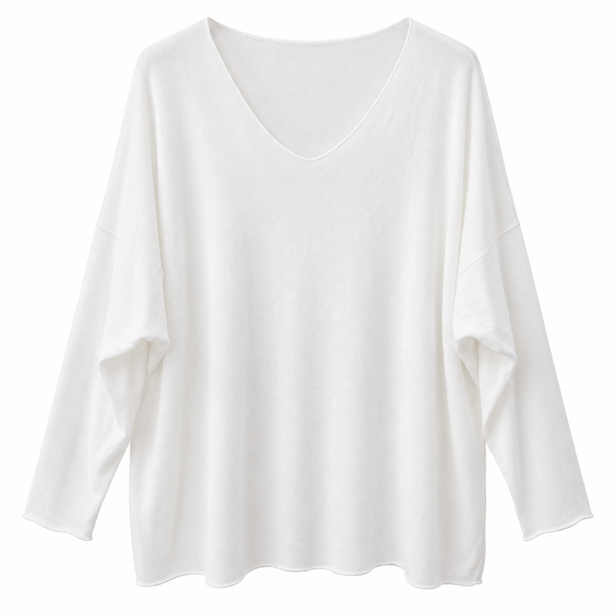 Γυναικεία Μπλούζα Oversize με V Λαιμόκοψη Plus Size