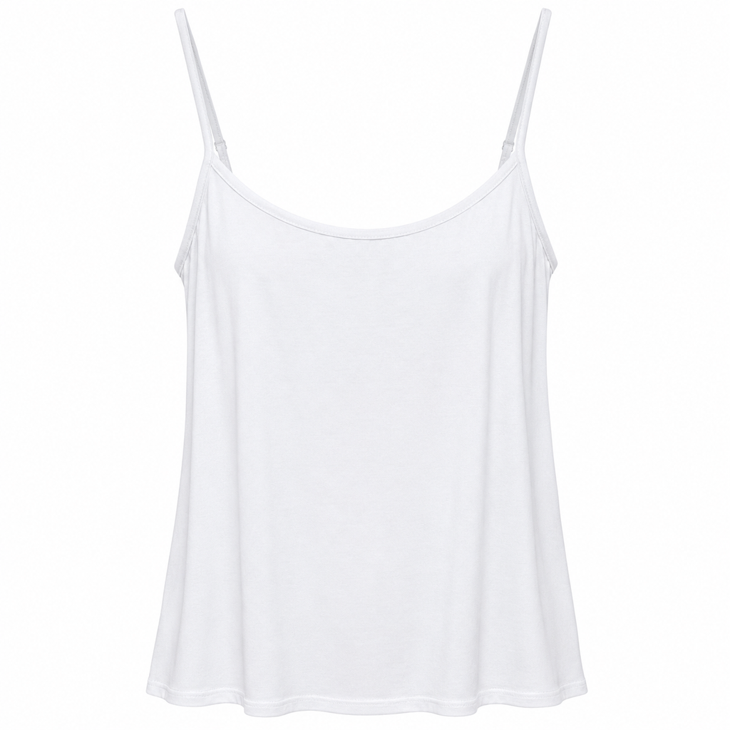 Basic Top με Λεπτές Τιράντες Plus Size