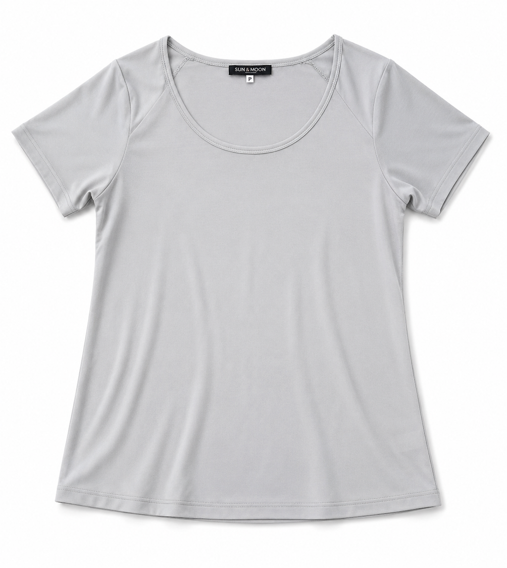 Basic Κοντομάνικη Μπλούζα Plus Size