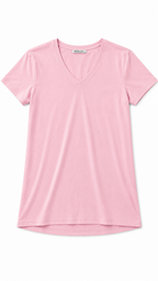 Basic Μπλούζα με V Λαιμόκοψη Plus Size