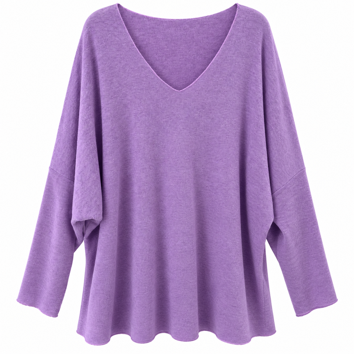 Γυναικεία Μπλούζα Oversize με V Λαιμόκοψη Plus Size