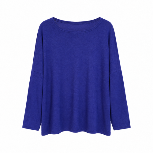 Basic Oversized Μακρυμάνικο Top Plus Size