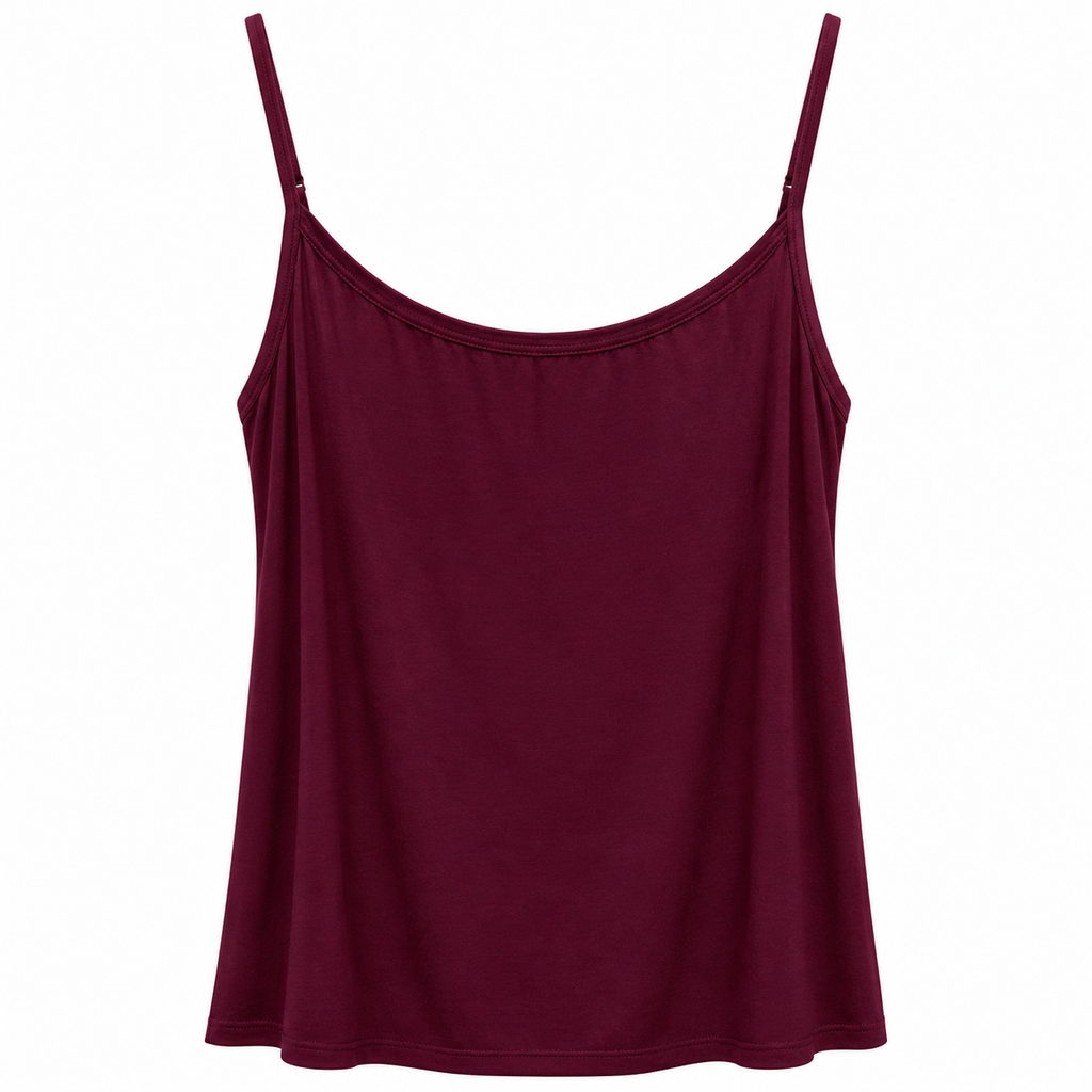 Basic Top με Λεπτές Τιράντες Plus Size